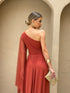 VESTIDO UM OMBRO SÓ LISO vestidos de festa PETRA FINA